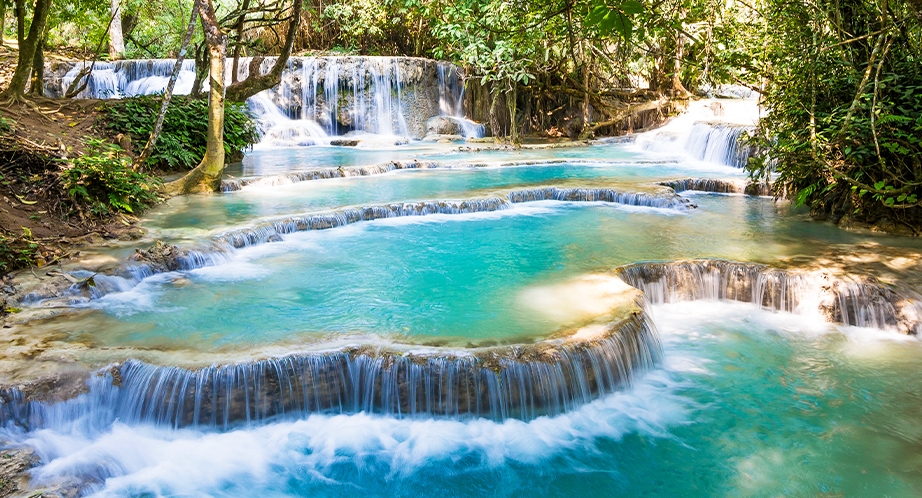 Day 12: Luang Pra Bang - Kung Si Waterfall - 30 Km - 40' By Car (Breakfast, Lunch)